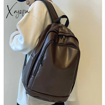 Xajzpa - Fashion Women Backpack High Quality Female Soft Pu Leather Preppy School Bag For Teenage